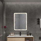 INFINITY RD SINGTERED STONE BATHROOM LED VANITY MIRROR (Amazon Green Background) - LEDBMF217GSLAB