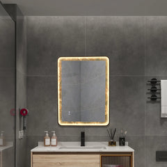 INFINITY RD SINGTERED STONE BATHROOM LED VANITY MIRROR (Amazon Green Background) - LEDBMF217GSLAB