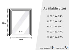 FORTUNE BATHROOM LED VANITY MIRROR - MSL-168/MSL-168T