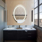 OVAL BATHROOM LED VANITY MIRROR - MSL-114