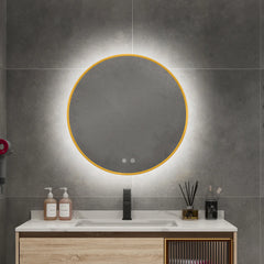ROUNDY FRAMED BACL LIGHT LED MIRROR - LMF624B