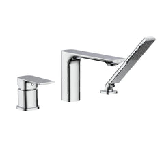 TIMELYSS THREE HOLES DRCKMOUNT BATHTUB FILLER