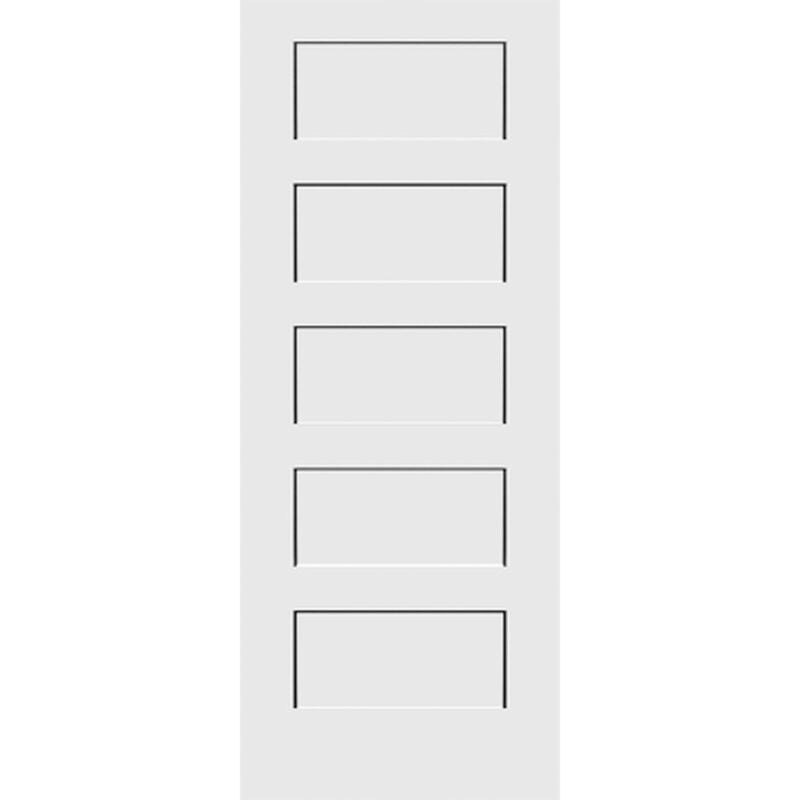 5 panel shaker solid core interior door Barrie classic modern door Tile Genics