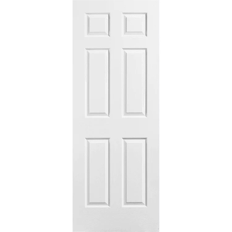 6 panel textured hollow core interior door Barrie classic design lightweight door Tile Genics