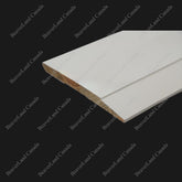 B6-H-WS STEP-BEVELED BASEBOARD PRIMED WHITE PINE WOOD 6-1/4”*1/2”
