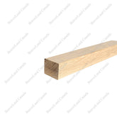 HS A 1 3/4”X1 3/4” FLAT HANDRAIL SOLID RED OAK