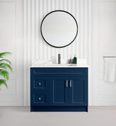 36" SHAKER BATHROOM VANITY WITH QUARTZ COUNTERTOP (MDF)