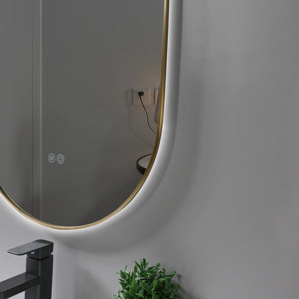 ATOMIC FRAMED BACL LIGHT LED MIRROR - LMF924B