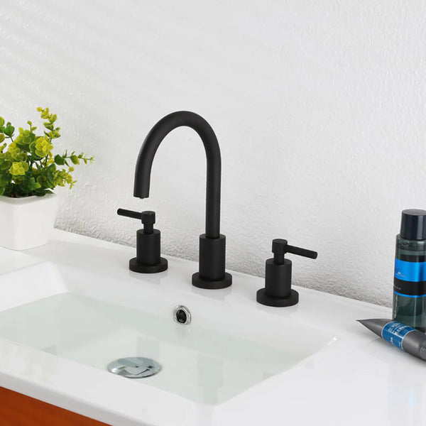 ELEGANTE THREE HOLES WIDESPREAD BATHROOM FAUCET - F13104