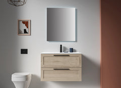 WALL MOUNTED SLIM NATURAL WOOD