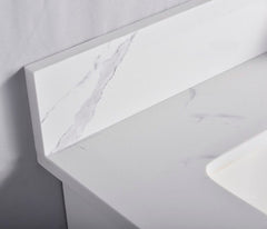 48" SHAKER BATHROOM VANITY WITH QUARTZ COUNTERTOP (SOLID WOOD)