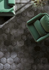 MURANO NERO 9.5x11 HEXAGON