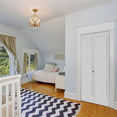 SHAKER BI-FOLDS 1 - PANEL SOLID DOOR (30" X 80" X 1 3/8")