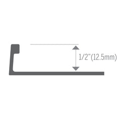 1/2" SATIN TITANIUM TILE EDGE