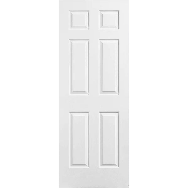 6 panel textured hollow core interior door Barrie classic design lightweight door Tile Genics