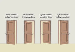 CLEAR GLASS 1 - PANEL DOOR ( PREHUNG )