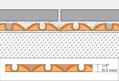 SCHLUTER - DITRA-HEAT UNCOUPLING MEMBRANE SHEET 3' 2-5/8" X 2' 7-3/8" - 5.5 MM (8.4 SQFT)