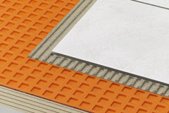 SCHLUTER - DITRA UNCOUPLING AND WATERPROOFING MEMBRANE - 3' 3" X 98' 5" X 1/8" (ROLL OF 323 SQFT)