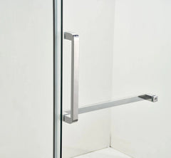 FRAMELESS SHOWER GLASS DOOR - CHROME