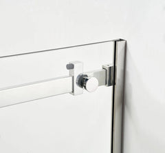 FRAMELESS SHOWER GLASS DOOR - CHROME