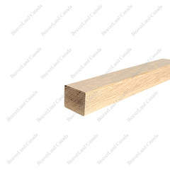 HS A 1 3/4”X1 3/4” FLAT HANDRAIL SOLID RED OAK