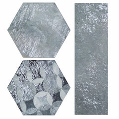 MURANO BLU 9.5x11 HEXAGON